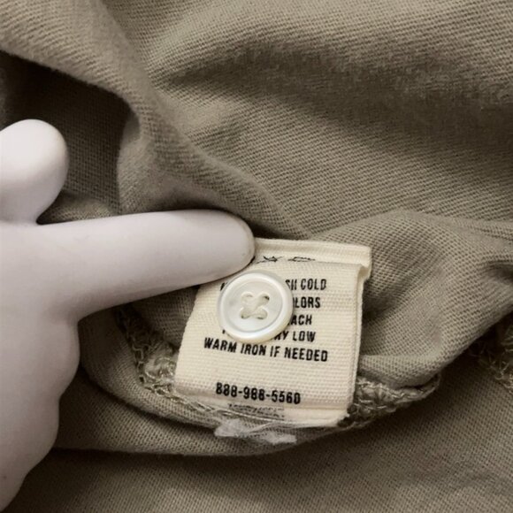 Buck Mason Polo Shirt Mens Size XL Long Sleeve Button Cotton Gray - Picture 6 of 6